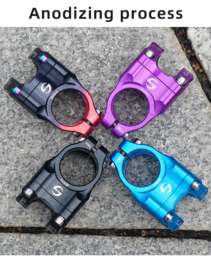 CNC Mountain Bike Stem 31.8mm MTB Road Bicycle Short Power Aluminum Alloy High Strength Climbing Riser