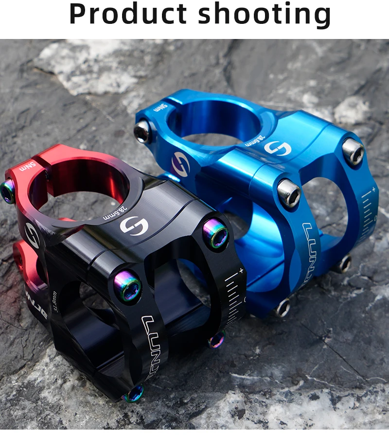 CNC Mountain Bike Stem 31.8mm MTB Road Bicycle Short Power Aluminum Alloy High Strength Climbing Riser