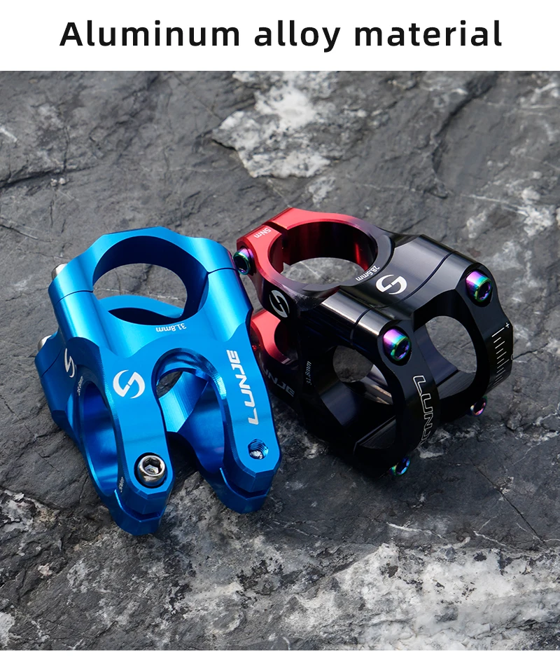 CNC Mountain Bike Stem 31.8mm MTB Road Bicycle Short Power Aluminum Alloy High Strength Climbing Riser