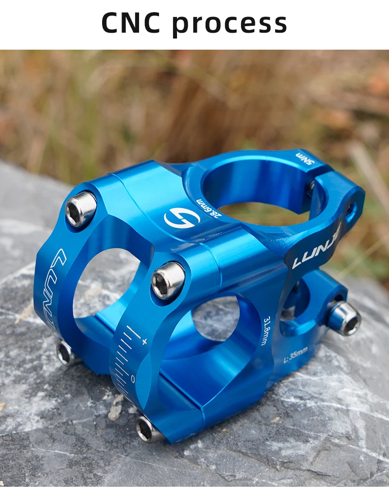 CNC Mountain Bike Stem 31.8mm MTB Road Bicycle Short Power Aluminum Alloy High Strength Climbing Riser