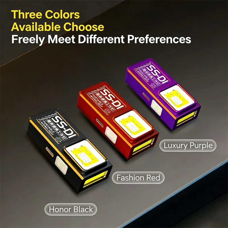 Mini COB LED Flashlight USB C Rechargeable Powerful Work Light with Clip Magnet Waterproof EDC Camping Walking Pocket Lamp