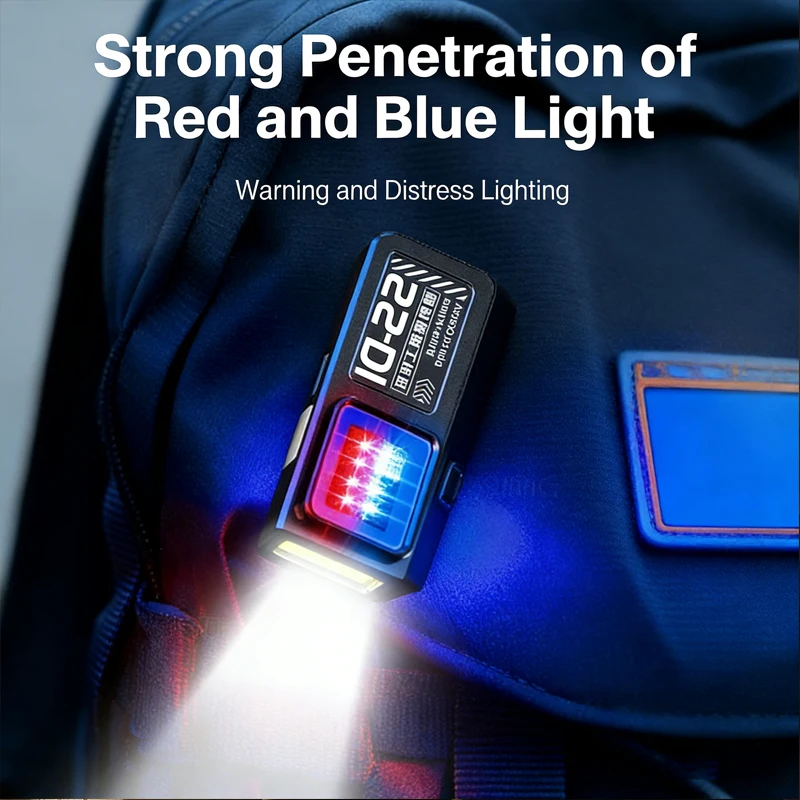 Mini COB LED Flashlight USB C Rechargeable Powerful Work Light with Clip Magnet Waterproof EDC Camping Walking Pocket Lamp