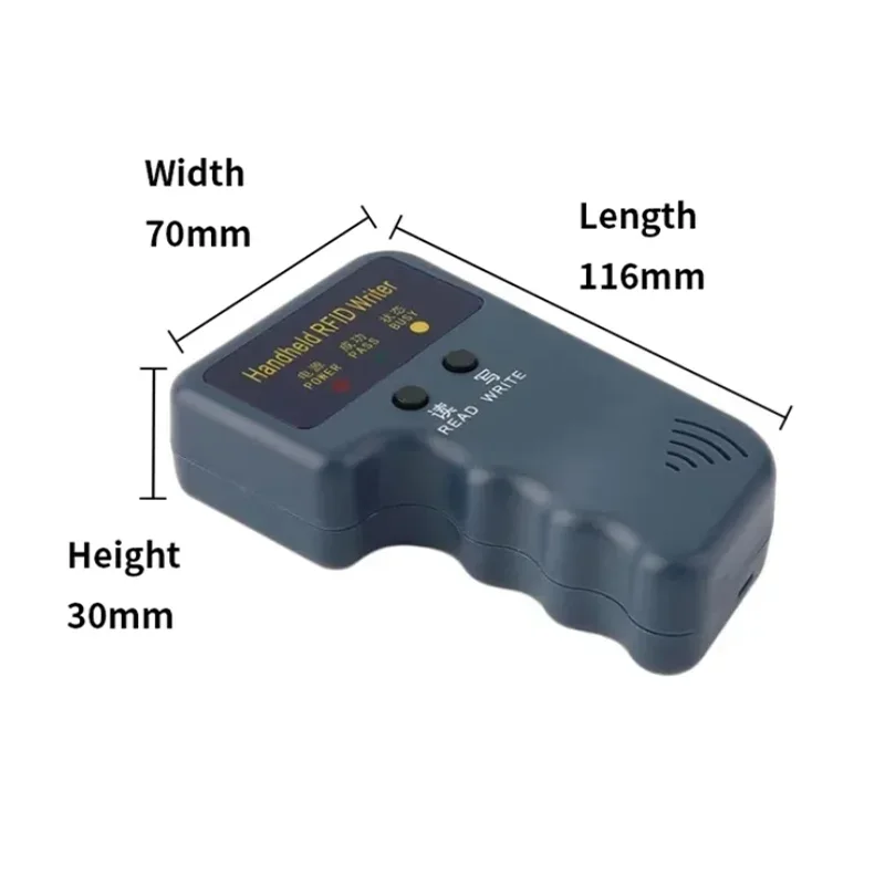 5YOA Handheld RFID ID Card Writer Copier 125KHz EM4100 5200 Duplicator T5577 Rewritable Keyfobs Tags Programmer Access Control