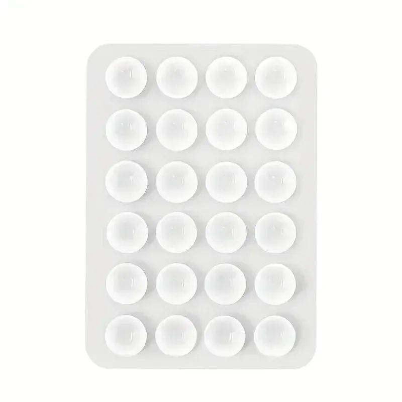 Silicone Suction Phone Holder Mat Multifunctional Suction Cup Wall Stand Square Anti-Slip Single-Sided Case Mount Back Sticker