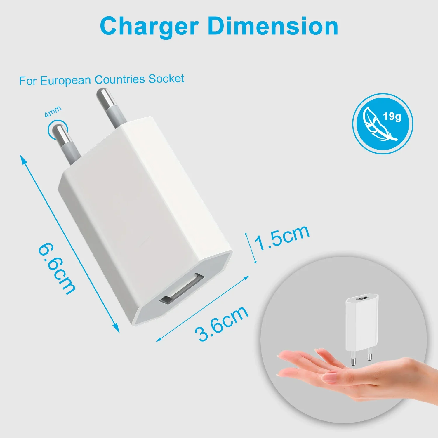 1-5Pcs Universal 5V EU Plug USB Home Travel Mobile Phone Charger For Samsung Xiaomi Redmi Huawei Charger Power Wall Adapter