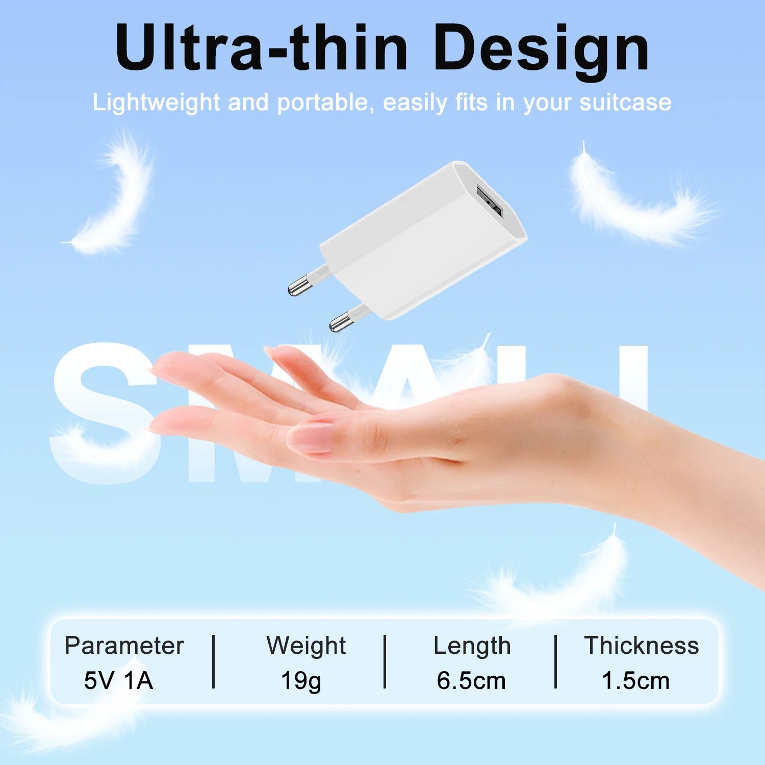 1-5Pcs Universal 5V EU Plug USB Home Travel Mobile Phone Charger For Samsung Xiaomi Redmi Huawei Charger Power Wall Adapter