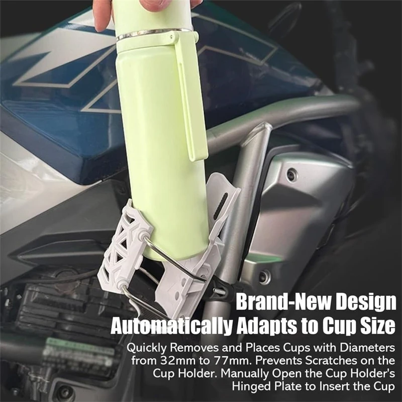1 PCS 360 Degree Adjustable Bike Motorcycle Handlebar Cup Holder Cage For Water Bottle MTB Road Cycling ADV Motorbike Mount