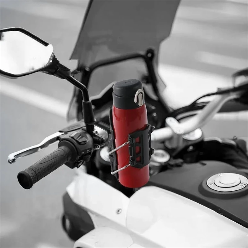 1 PCS 360 Degree Adjustable Bike Motorcycle Handlebar Cup Holder Cage For Water Bottle MTB Road Cycling ADV Motorbike Mount