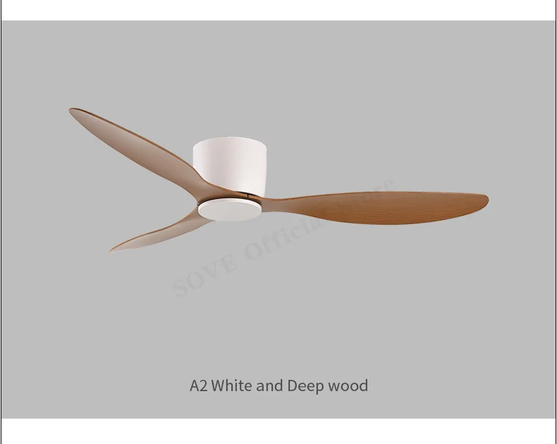 SOVE Low Floor Modern BLDC Ceiling Fan with Remote Control Household Use Ventilation Fan Motor Electric Fan Decorative Fans