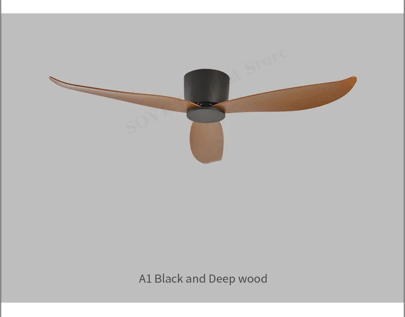 SOVE Low Floor Modern BLDC Ceiling Fan with Remote Control Household Use Ventilation Fan Motor Electric Fan Decorative Fans