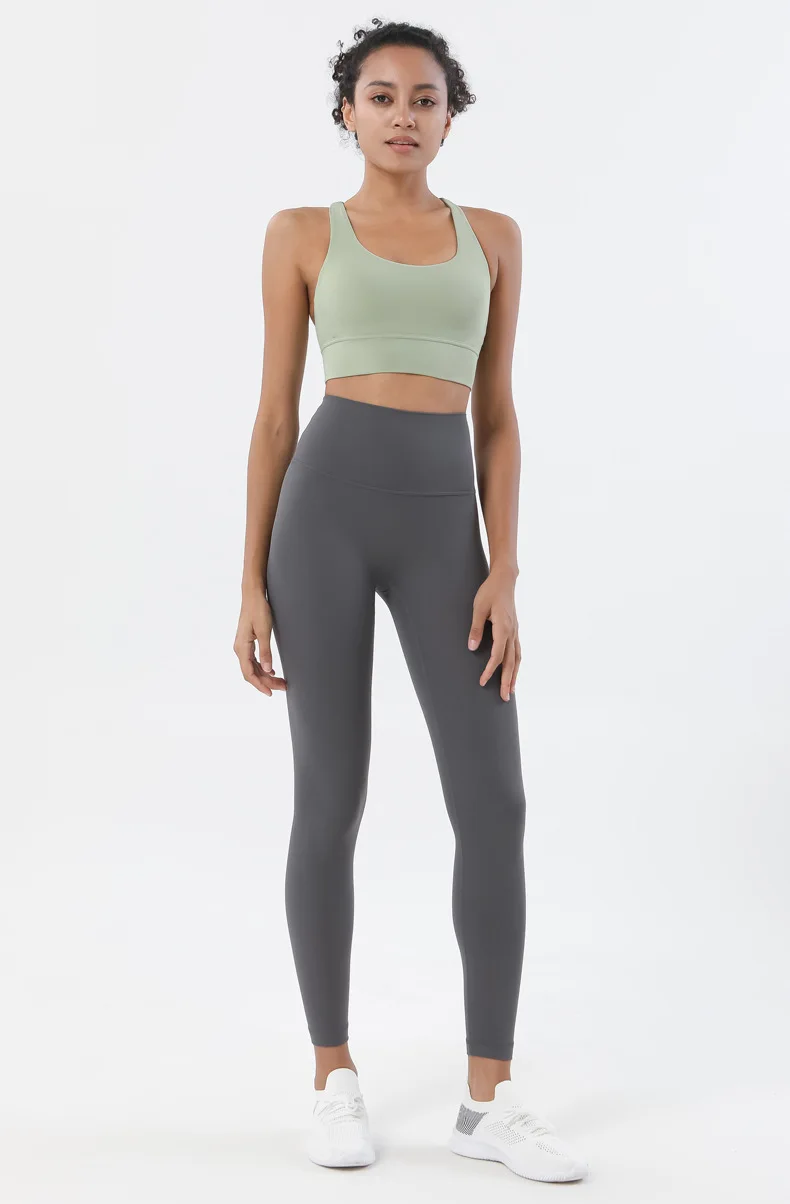 SOISOU Nylon Top Women Bra Sexy Top Woman Breathable Underwear Women Fitness Yoga Sports Bra For Women Gym 30 Colors