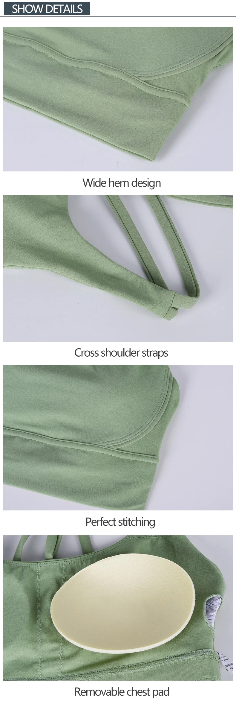 SOISOU Nylon Top Women Bra Sexy Top Woman Breathable Underwear Women Fitness Yoga Sports Bra For Women Gym 30 Colors