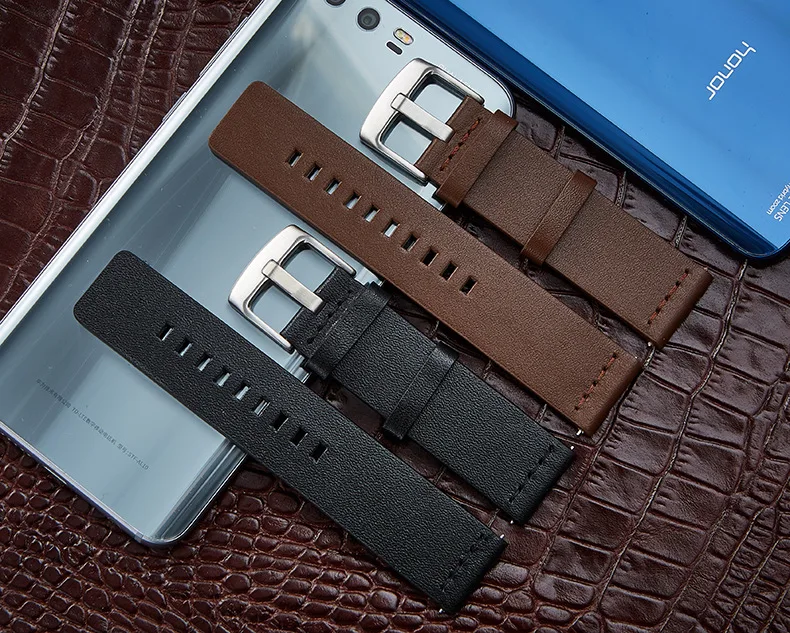 22mm 20mm High Quality Leather Watchband for Samsung Galaxy Watch 6Classic 43mm 47mm 7 6 5 4 40/44mm 5Pro 18mm Strap Quick 24mm