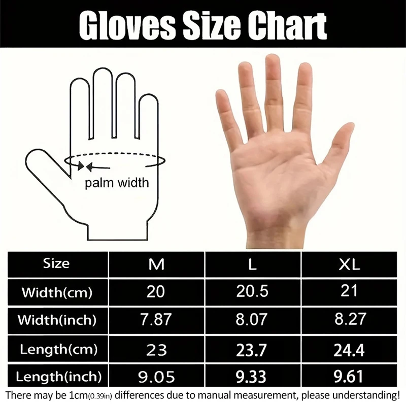 Winter Warm Gloves Touch Screen Windproof Cold-proof Cycling Gloves, Men's Women's Running, Hiking Skiing Gloves