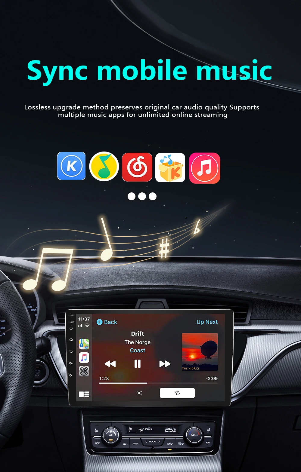 2026 Upgrade 4-in-1 Wired to Wireless CarPlay Android Auto Adapter with Screen Mirroring ios CarPlay/Android Auto/Mirroring