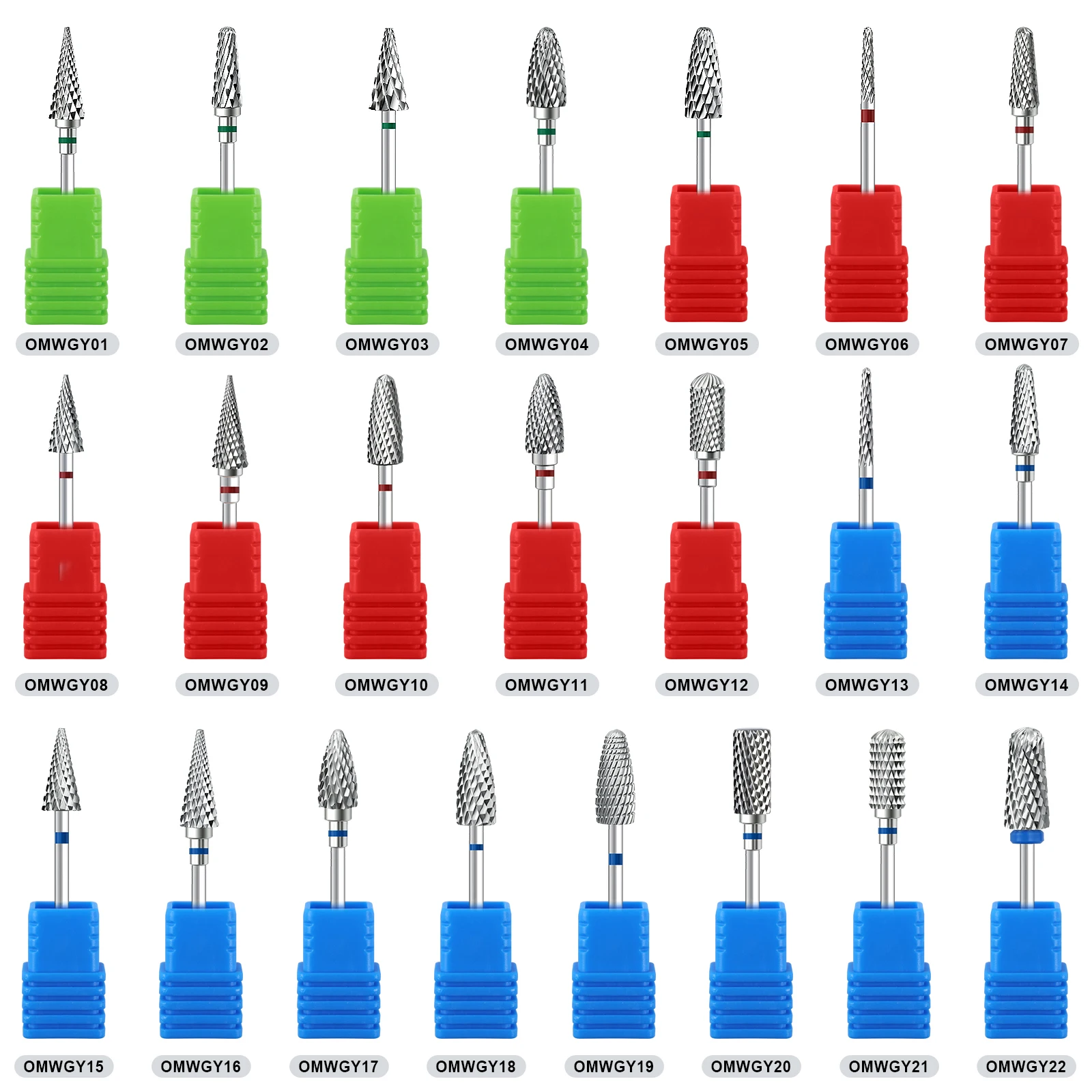 1pcs Tungsten Steel Nail Cuticle Drill Bits Carbide Rotate Electric Ceramic Milling Cutter For Manicure Gel Polish Remover