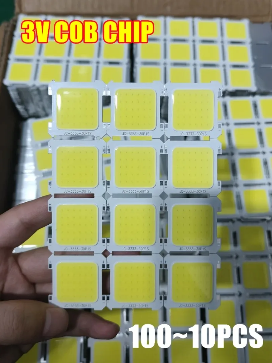 100~10PCS/lot 3V LED COB Integrated Chip Portable Camping Light High Brightness White Light Spotlight Light LED Bulb Accessories