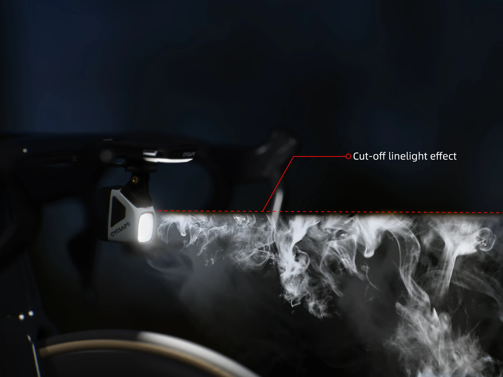 CYCLAMI CYC1700 Wireless Remote Hanging Bike Headlight High Brightness Cutoff Line Front Light 4000mAh 1700 Lumen Aluminum Alloy