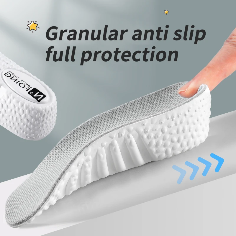 Height Increase Insoles Men Women Shoes Flat Feet Arch Support Orthopedic Insoles Sneakers Heel Lift Memory Foam Soft Shoe Pads
