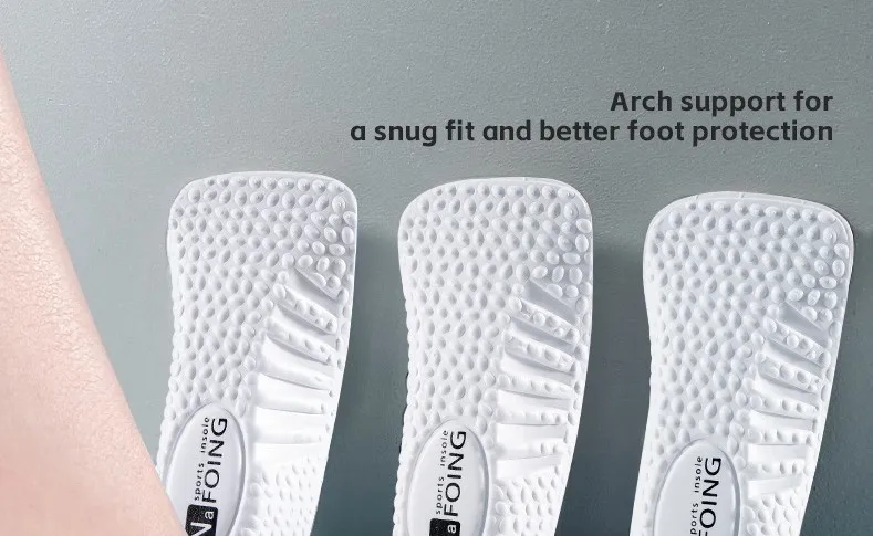 Height Increase Insoles Men Women Shoes Flat Feet Arch Support Orthopedic Insoles Sneakers Heel Lift Memory Foam Soft Shoe Pads