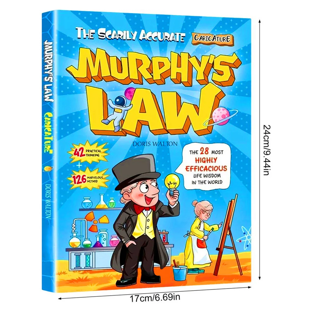 English-only Murphy's Law Learning Book For Kids 8-12 Years Old Builds Resilience
