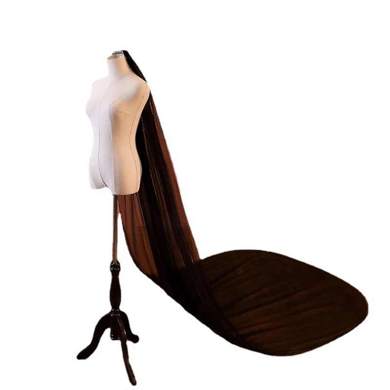 New Arrival Two Layers Soft Tulle black veil brides Wedding accessories Bride Voile mariage Bridal Veils sposa Velo sposa
