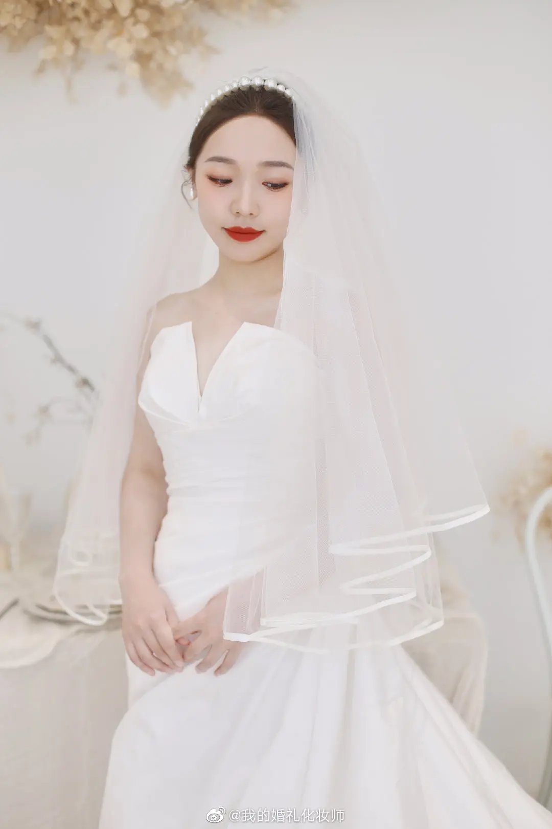 TOPQUEEN V21 Wedding Veil Bride to Be Pencil Edge Bridal Veils 3 M White Ivory Wedding Veil Photo Accessory Cathedral Veil