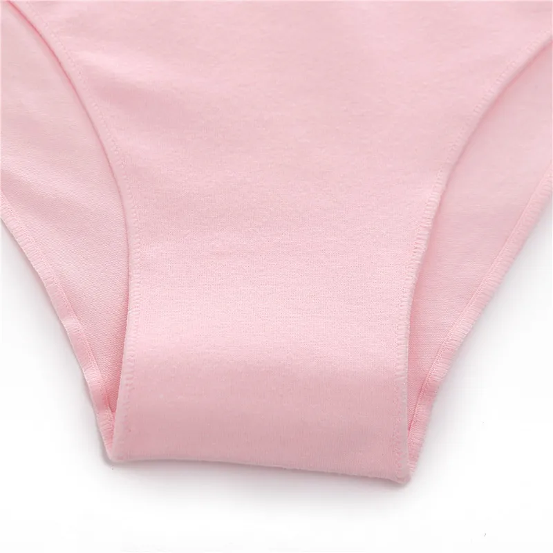 FINETOO M-2XL Women Cotton Underwear 3Pcs/set Comfortable Panties Ladies Plus Size Underpants Solid Color Briefs Female Lingerie