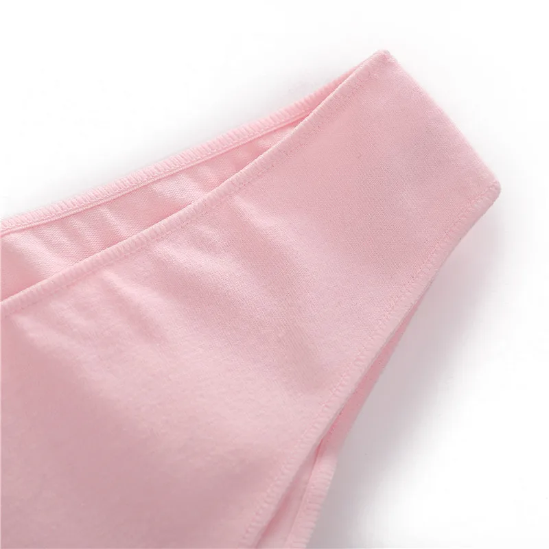 FINETOO M-2XL Women Cotton Underwear 3Pcs/set Comfortable Panties Ladies Plus Size Underpants Solid Color Briefs Female Lingerie
