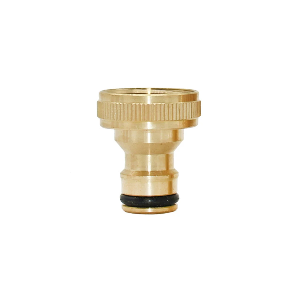1/2'' 5/8" 3/4'' 1'' Brass Hose Quick Connector Water Stop Fitting Copper Thread Tap Coupling Garden Watering Gun Adapter