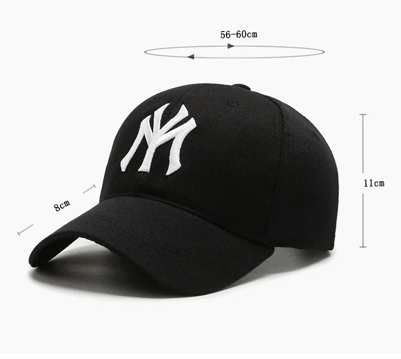 1PC Unisex Casual Baseball Caps Letter Embroidery Hip-hop Hats Spring Autumn Outdoor Adjustable Trucker Caps Sunscreen Hat