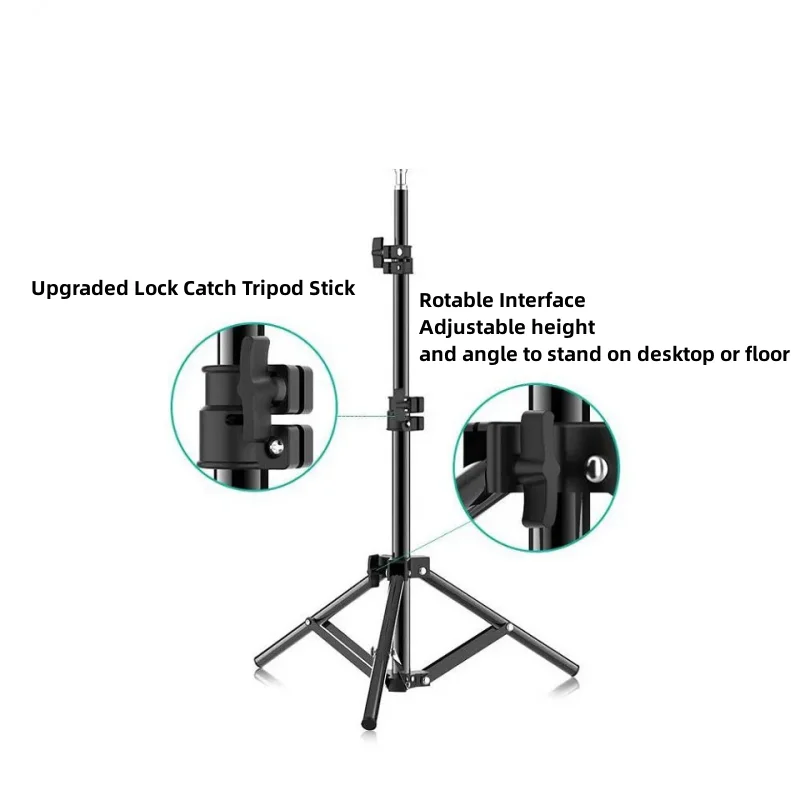 RP01-B Heavy Duty Metal Alloy Light Stand 160cm Tripod for Photo Studio Softbox Video Flash Reflector Lighting Background Stand
