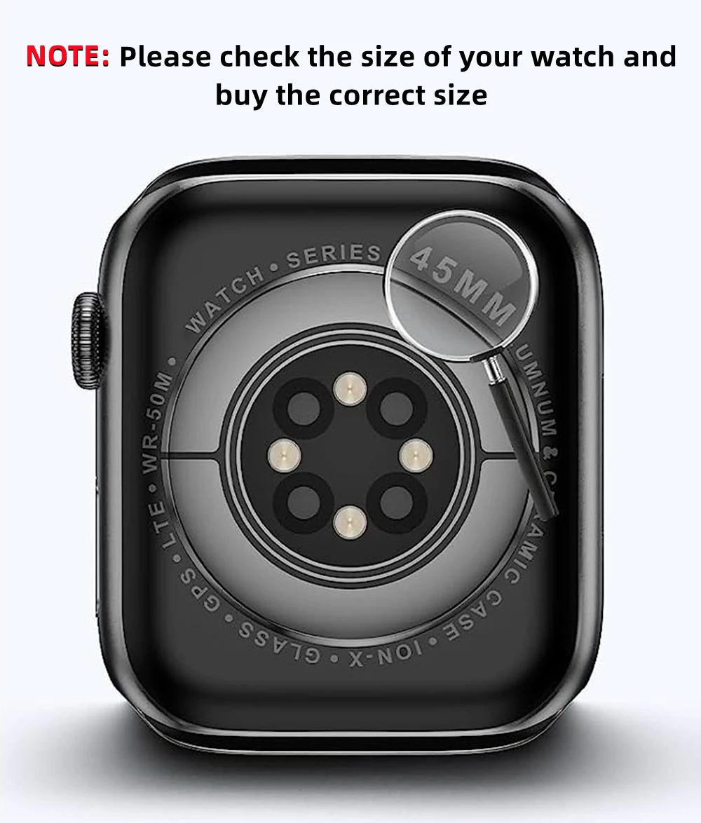 Screen Protector for Apple Watch 46mm 45mm 44mm 40 41 42mm Hard PC Front Rear Bumper Case iwatch 10 9 8 7 SE 6 5 Change To Ultra