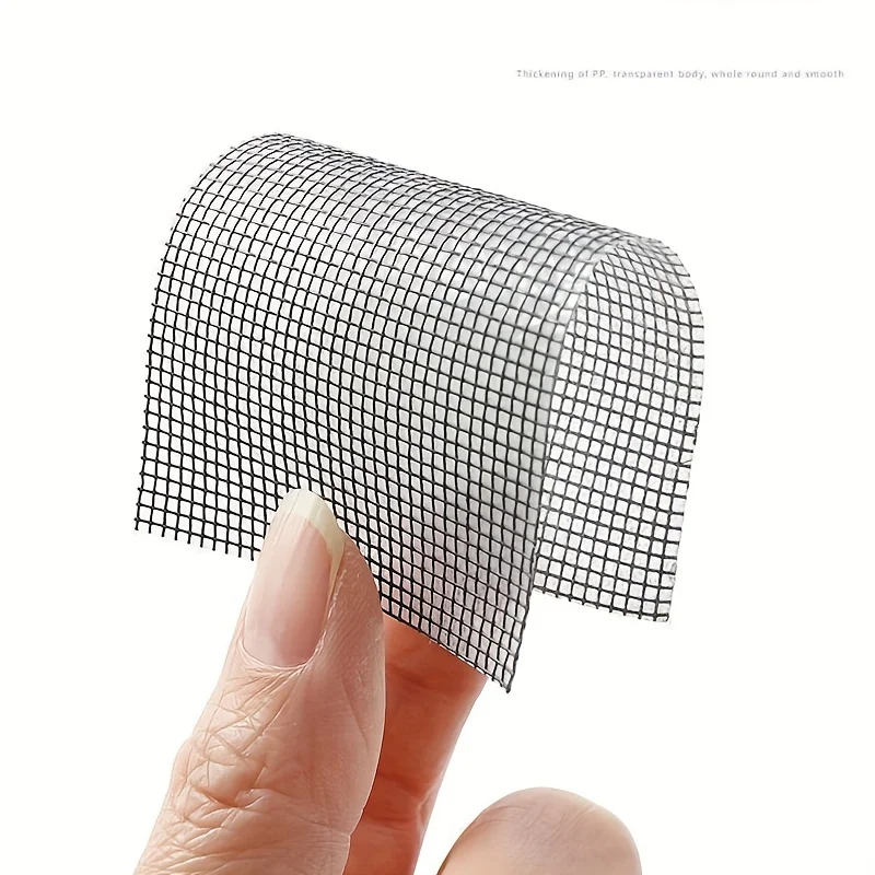 Strong Waterproof Self-Adhesive Window Screen Repair Mesh Tape for Covering Holes Tears Anti-Insect Mosquito Net Door Fix Patch
