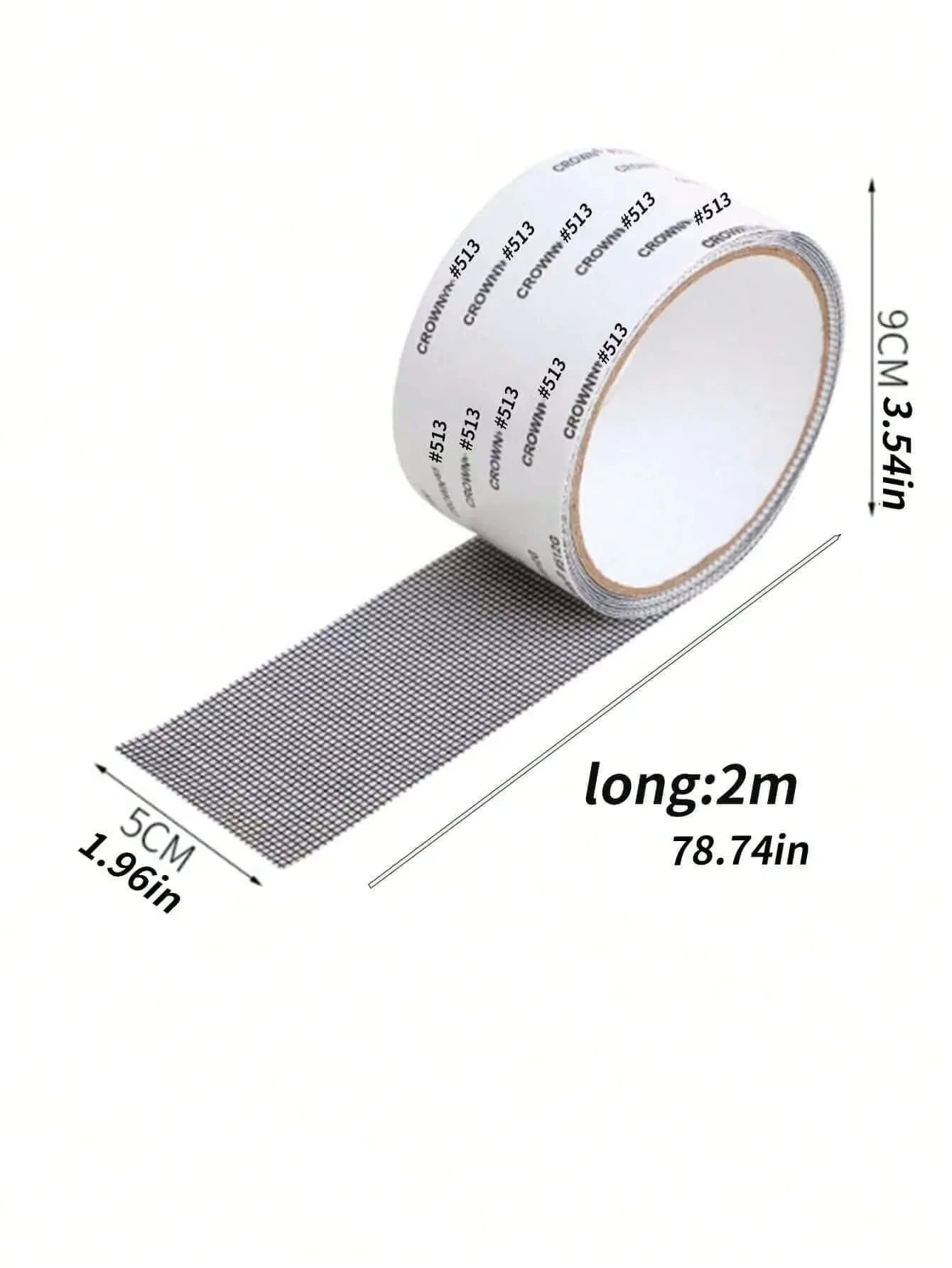 Strong Waterproof Self-Adhesive Window Screen Repair Mesh Tape for Covering Holes Tears Anti-Insect Mosquito Net Door Fix Patch