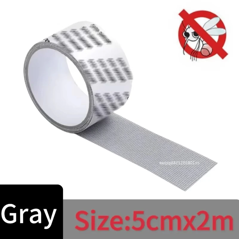 Strong Waterproof Self-Adhesive Window Screen Repair Mesh Tape for Covering Holes Tears Anti-Insect Mosquito Net Door Fix Patch