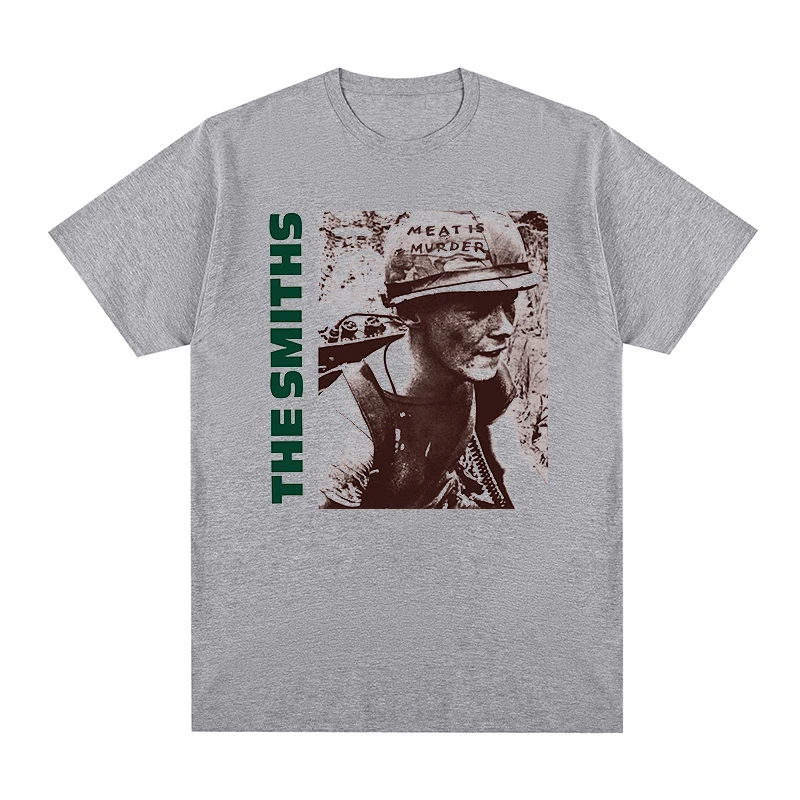 The Smiths Meat Is Murder Morrissey Marr 1985 Punk Rock Band Vintage T-shirt Cotton Men T Shirt New TEE TSHIRT Womens Tops