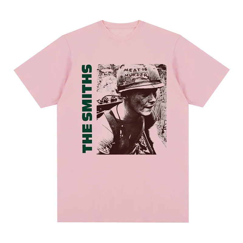 The Smiths Meat Is Murder Morrissey Marr 1985 Punk Rock Band Vintage T-shirt Cotton Men T Shirt New TEE TSHIRT Womens Tops