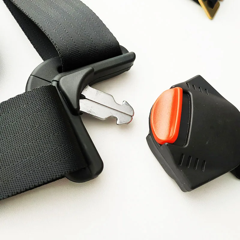 Baby Basket Harness With Lock Latch Car Seat Safety Belt Children 5 Points Seat Belt Horn Buckle Adjustable Shoulder Croch PAD