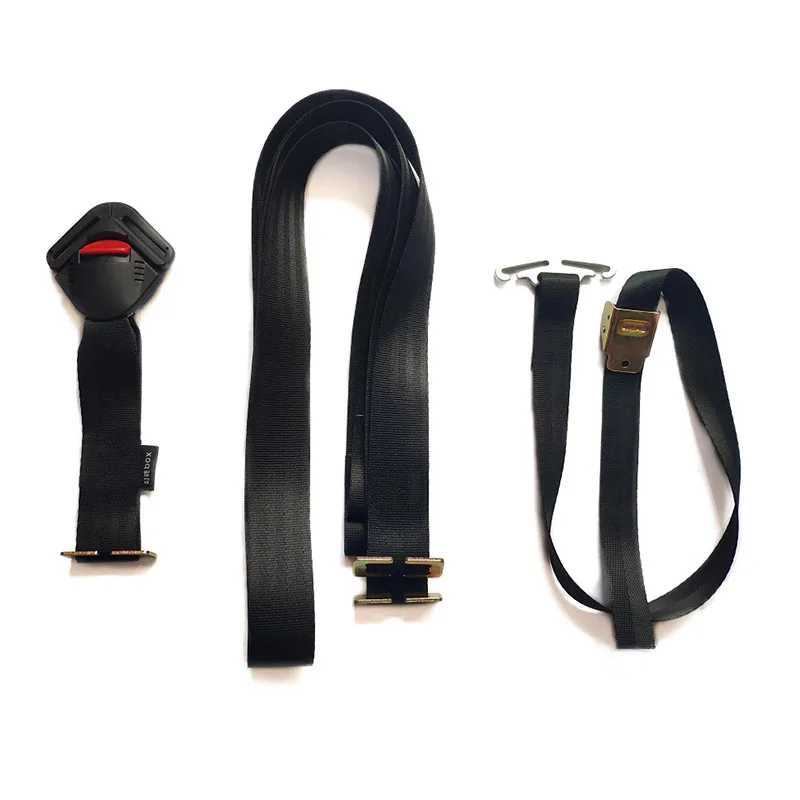 Baby Basket Harness With Lock Latch Car Seat Safety Belt Children 5 Points Seat Belt Horn Buckle Adjustable Shoulder Croch PAD