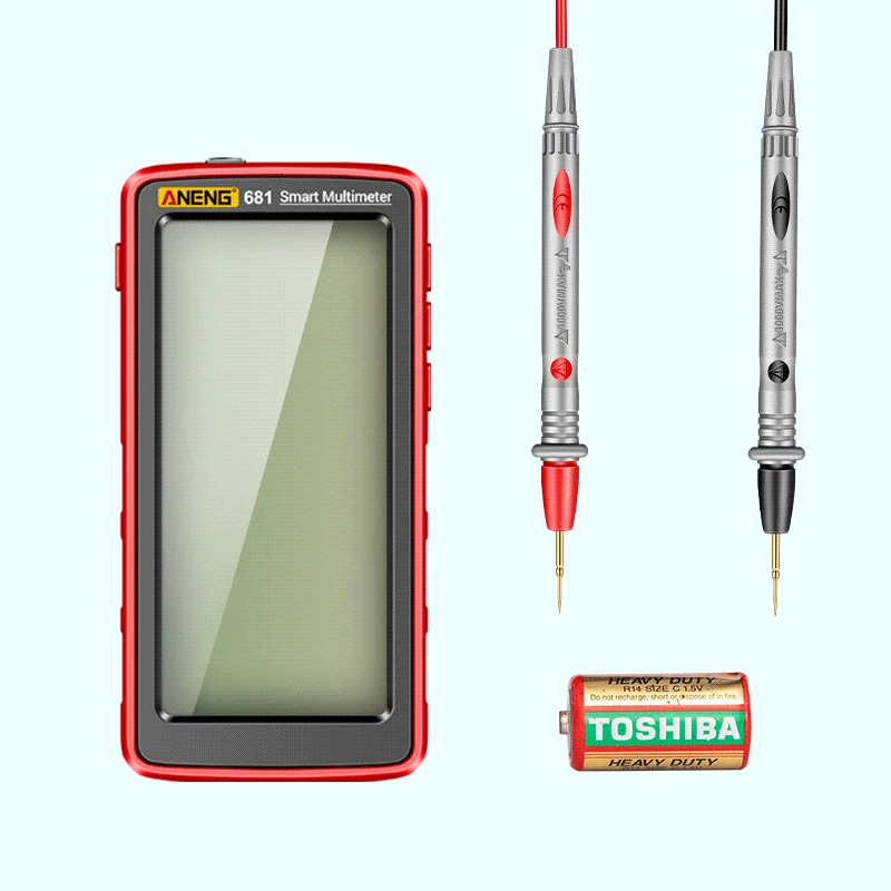 ANENG 681 Rechargable Digital Professional Multimeter Non-contact Voltage Tester AC/DC Voltage Meter LCD Screen Current Tester
