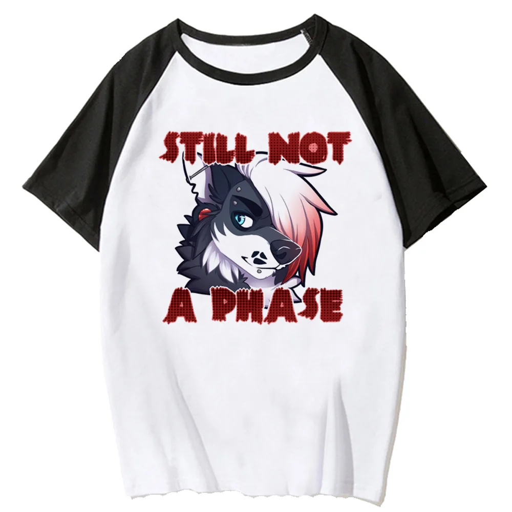 Furry Tee women streetwear comic funny top girl designer funny streetwear clothes