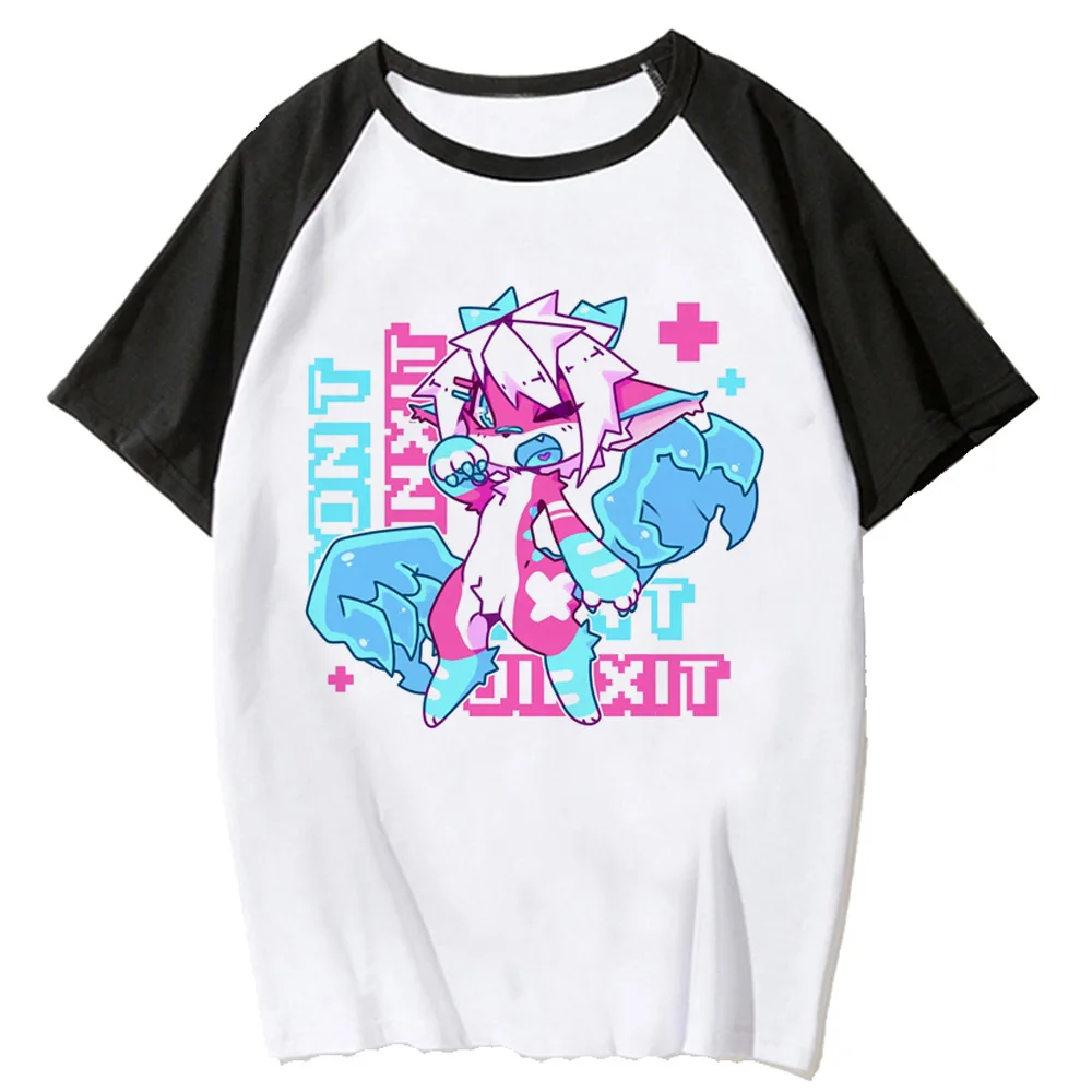 Furry Tee women streetwear comic funny top girl designer funny streetwear clothes