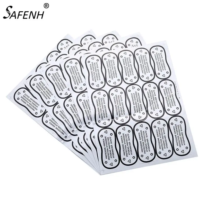 75pcs Adhesive Bikini Try On Sticker Labels Diy Crafts Transparent Hygiene Label Clear Tape Swimwear Lingerie Underwear