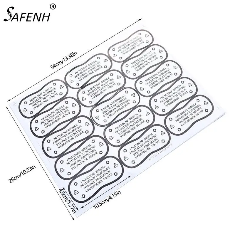 75pcs Adhesive Bikini Try On Sticker Labels Diy Crafts Transparent Hygiene Label Clear Tape Swimwear Lingerie Underwear