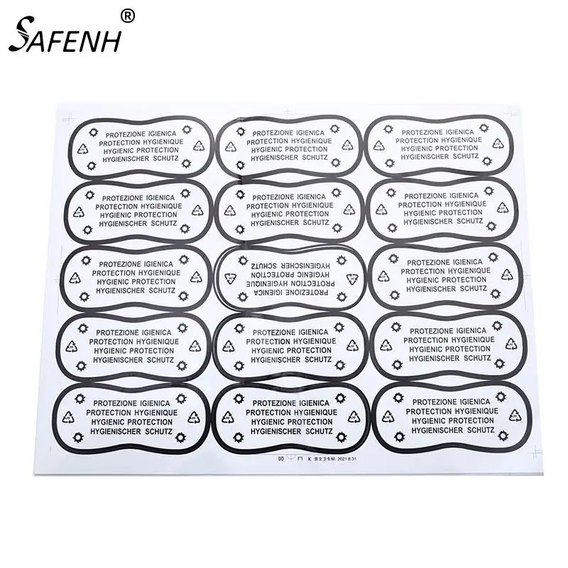 75pcs Adhesive Bikini Try On Sticker Labels Diy Crafts Transparent Hygiene Label Clear Tape Swimwear Lingerie Underwear