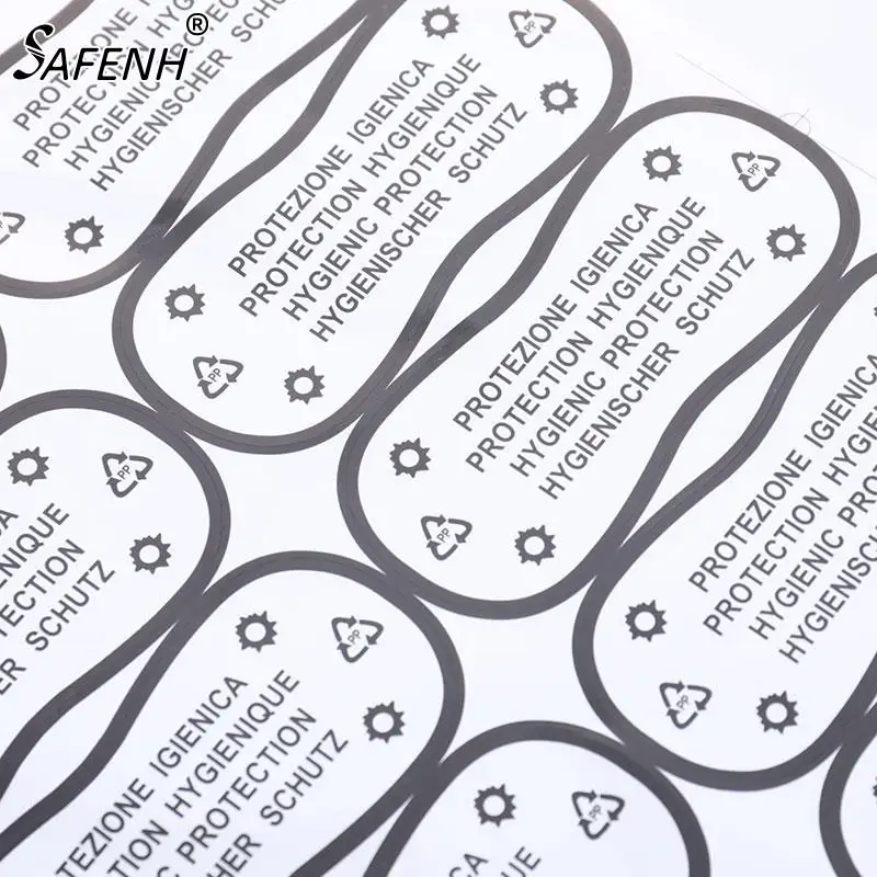 75pcs Adhesive Bikini Try On Sticker Labels Diy Crafts Transparent Hygiene Label Clear Tape Swimwear Lingerie Underwear