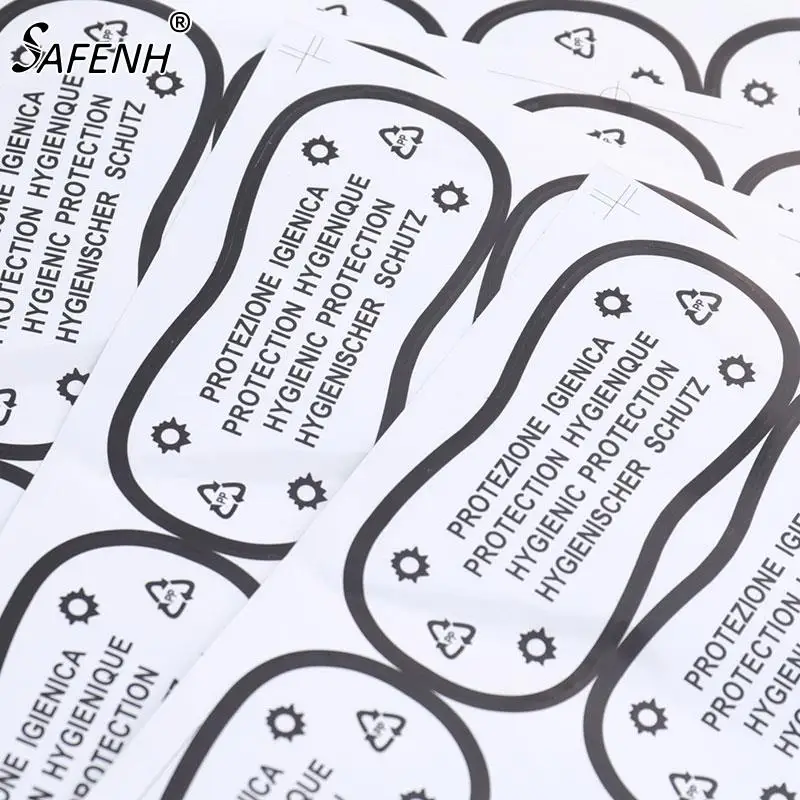 75pcs Adhesive Bikini Try On Sticker Labels Diy Crafts Transparent Hygiene Label Clear Tape Swimwear Lingerie Underwear