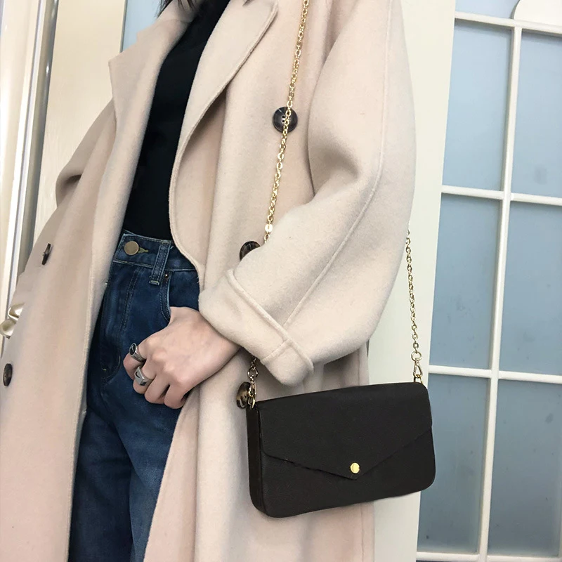 Metal Bag Chain Women Shoulder Crossbody Bag Strap Customized Handbag Handle Replacement Purse Chain Bag Chain Accessories