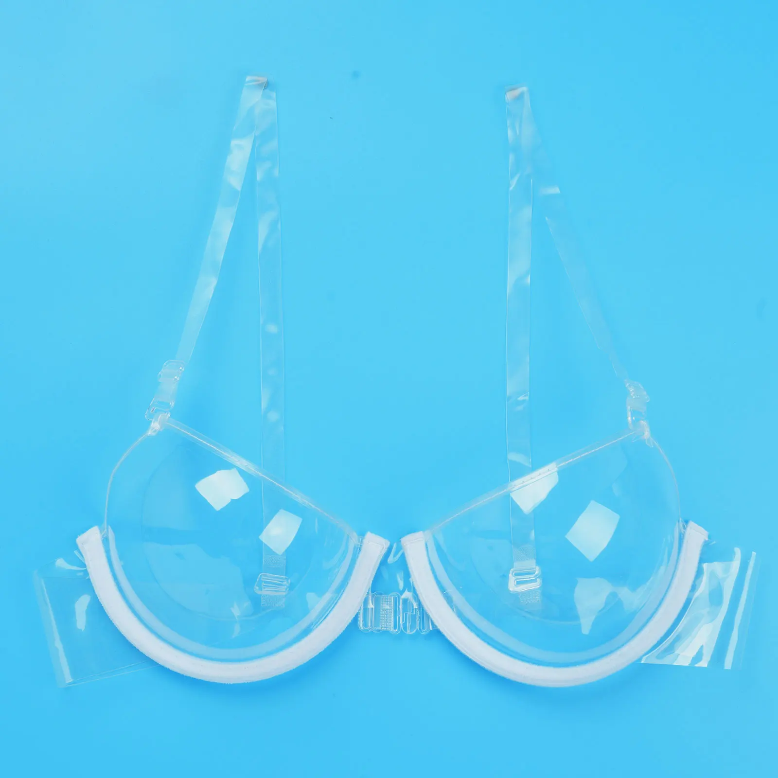 Womens Sexy Belly Dancing Clubwear Wetlook Glossy Patent Leather Bra Top Lingerie Nightclub Rave Outfit Pole Dance Bra Brassiere